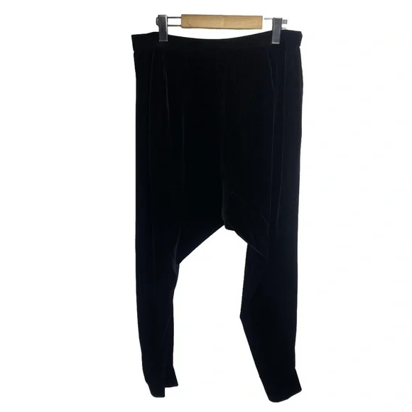 EILEEN FISHER Velvet Joggers Stretch Relaxed fit Sport-Luxe Sarouel‎ sz L - Picture 5 of 6